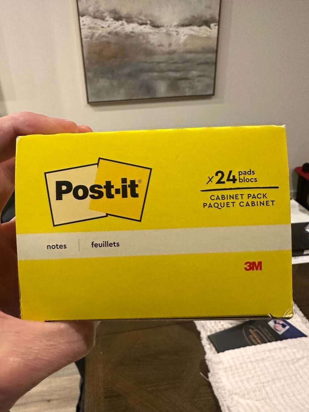 Post-it Notes Cabinet Pack, 1.375 in x 1.875 in, Canary Yellow, 24 Pads/Pack